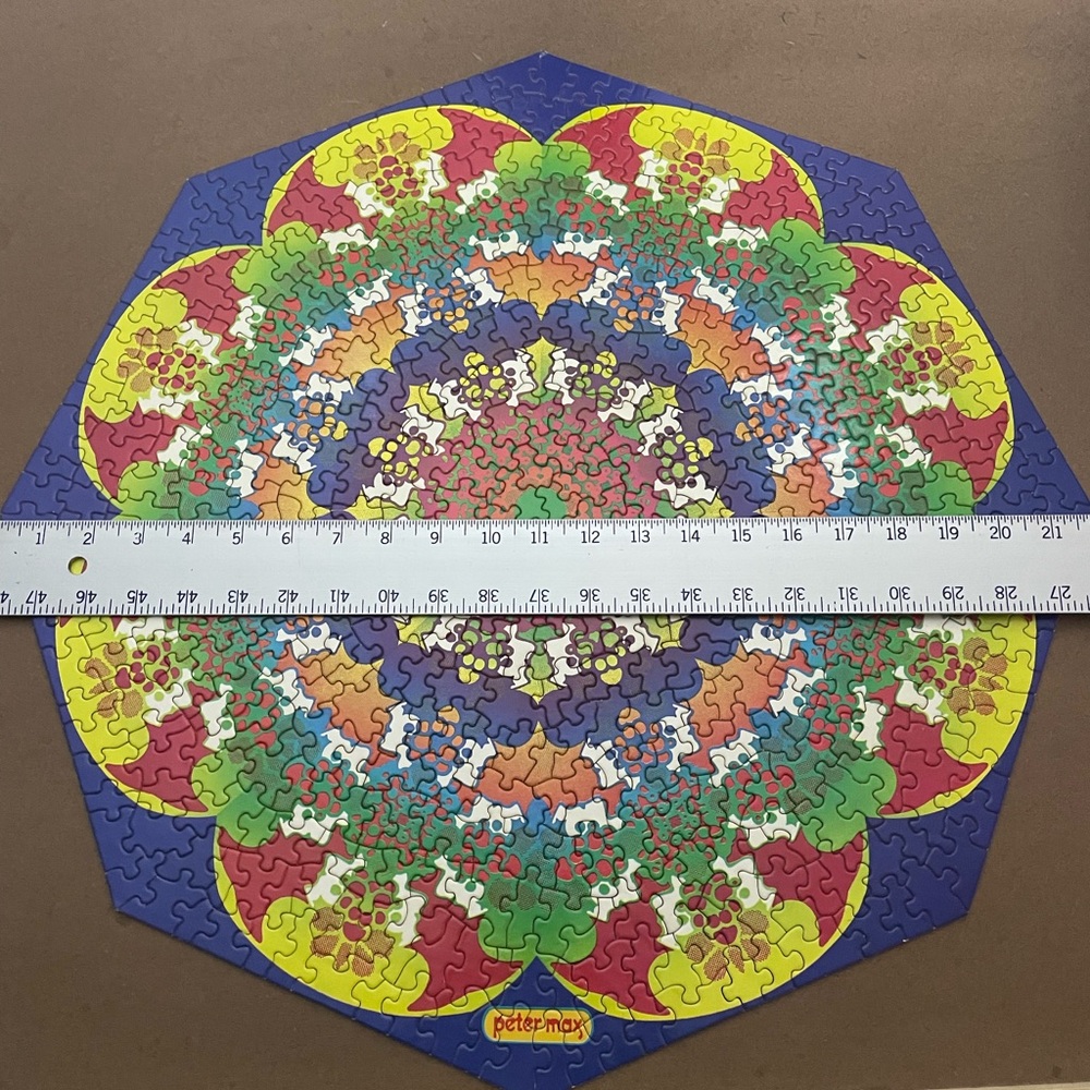 VTG 1967 Springbok 500 piece Prism Kaleidoscope by Peter Max jigsaw puzzle - Picture 6 of 7